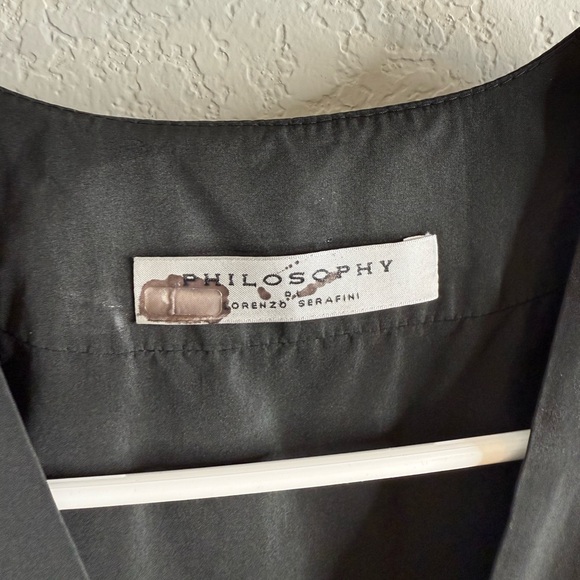 Philosophy di Lorenzo Serafini V-Neck Mini Dress
 Sz 0 - Picture 7 of 16